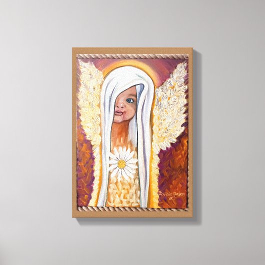 Schilderij print op doek Engel (Voorkant)