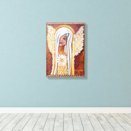 Schilderij print op doek Engel (Insitu (Houten vloer))