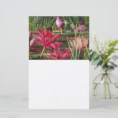 schilderij Roze Bloesems Briefpapier (Staand voorkant)
