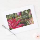 schilderij Roze Bloesems Rechthoekige Sticker (Envelop)