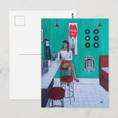 Schilderij Runaround Sue door Alfred Fox Briefkaart (Voorkant / Achterkant)
