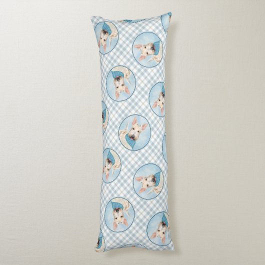 Schilderij Schotse Terriër Wheaten Original Dog Ar Lichaamskussen (Achterkant (Verticaal))