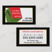 Schilderij Service Budget Waarde Kleurrijke Nieuwe Visitekaartje (Voorkant / Achterkant)