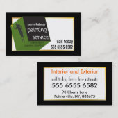 Schilderij Service Kleurrijke Budget Waarde Nieuwe Visitekaartje (Voorkant / Achterkant)