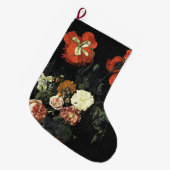 schilderij Stilleven met bloemen Grote Kerstsok (Voorkant (Hangend))