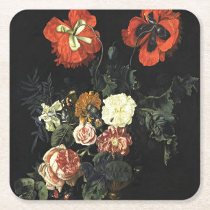 schilderij Stilleven met bloemen Kartonnen Onderzetters