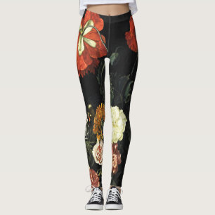 schilderij Stilleven met bloemen Leggings