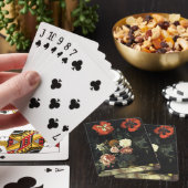  schilderij Stilleven met bloemen Pokerkaarten (Insitu)