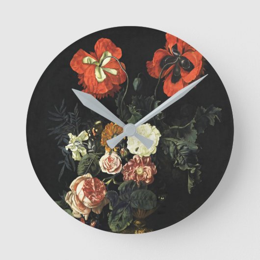  schilderij Stilleven met bloemen Ronde Klok (Voorkant)