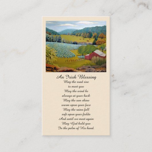 Schilderij sympathie gebed gebed Kaart Visitekaartje (Voorkant)