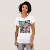 Schilderij T-shirt met mooie vogels (Voorkant volledig)