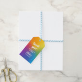 Schilderij Tie Dye Arts and Crafts Kleurrijke part Cadeaulabel (Met Touw)