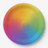 Schilderij Tie Dye Arts and Crafts Kleurrijke part Papieren Bordje (Voorkant)