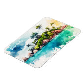 Schilderij Tropische Seychellen Magneet (Linkerzijde)