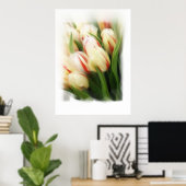 schilderij "Tulps" op doek Poster (Thuiskantoor)