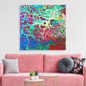 schilderij van abstract koraalrif canvas afdruk (Insitu (Woonkamer))