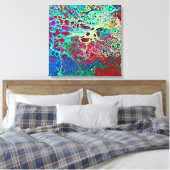 schilderij van abstract koraalrif canvas afdruk (Insitu (Slaapkamer))