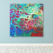 schilderij van abstract koraalrif canvas afdruk (Insitu (Houten vloer))