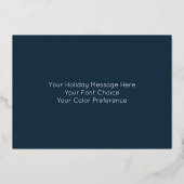 Schilderij van abstracte Hanukkah-menorah Folie Feestdagenkaart (Achterkant)