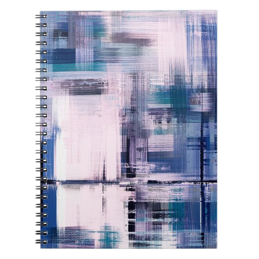schilderij van abstracte olie op doek, met de hand notitieboek (Voorkant)