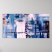 schilderij van abstracte olie op doek, met de hand poster (Voorkant)