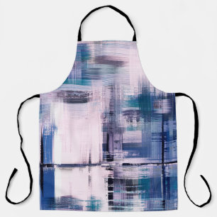 schilderij van abstracte olie op doek, met de hand schort