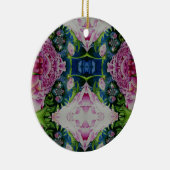 schilderij van abstracte pony-waterverf, boho retr keramisch ornament (Rechts)