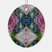 schilderij van abstracte pony-waterverf, boho retr keramisch ornament (Links)