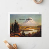 Schilderij van Albert Bierstadt op Rainier Notitiekaartje (Voorkant / Achterkant in situ)
