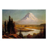 Schilderij van Albert Bierstadt op Rainier Perfect Poster (Voorkant)