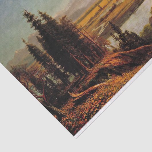 Schilderij van Albert Bierstadt op Rainier Tissuepapier (Detail)