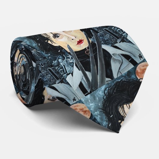 Schilderij van Alfred Fox Stropdas (Opgerold)