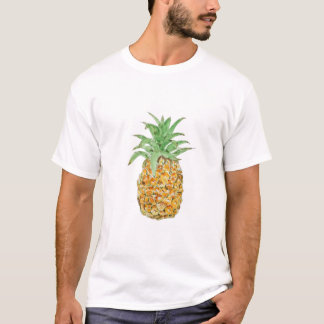 schilderij van ananas en waterverf t-shirt