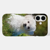 schilderij van Artsy Maltese puppy Dog Case-Mate iPhone Case (Achterkant (horizontaal))
