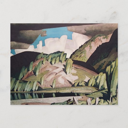 Schilderij van August Algonquin Park door A.J. Cas Briefkaart (Voorkant)