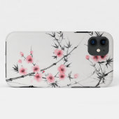 Schilderij van bamboe en kersenbloesems in wash Case-Mate iPhone case (Achterkant (horizontaal))