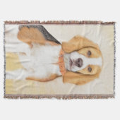 Schilderij van Beagle-hond Originele Dier Kunst Deken (Voorkant)
