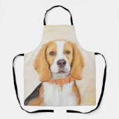 Schilderij van Beagle-hond Originele Dier Kunst Schort (Voorkant)