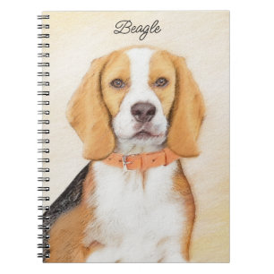 Schilderij van Beagle-hond Originele Dierkunst Notitieboek