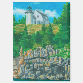 Schilderij van Bear Island Light Magneet