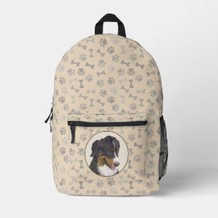 Schilderij van Berner Sennenhond - Originele Honde Bedrukte Rugzak