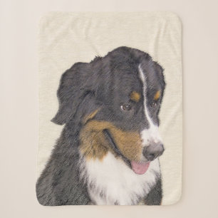 Schilderij van Berner Sennenhond - Originele Honde Sherpa Deken
