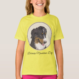 Schilderij van Berner Sennenhond - Originele Honde T-shirt