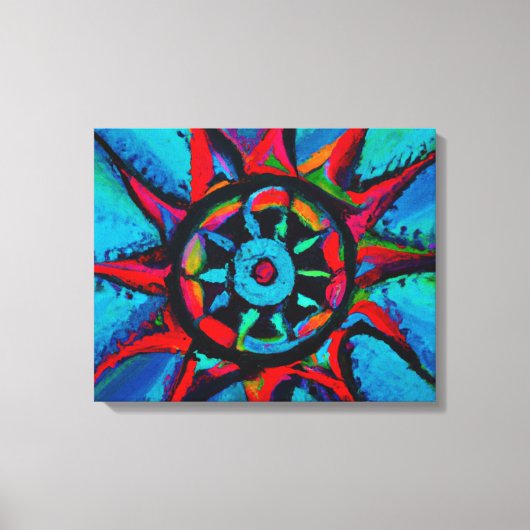 Schilderij van Bloem Canvas Afdruk (Voorkant)