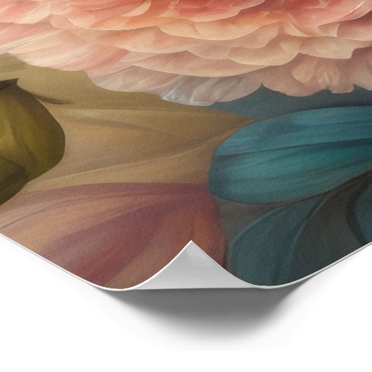 Schilderij van Bold Flowers 5:4 Poster (Hoek)