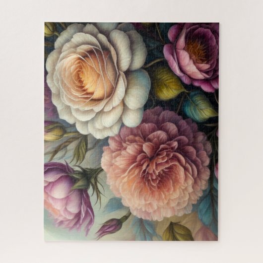 Schilderij van Bold Flowers Legpuzzel (Verticaal)