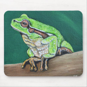 Schilderij van boomkikker muismat