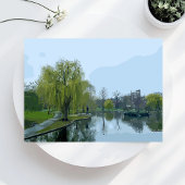 Schilderij van Boston Public Garden Massachusetts Briefkaart