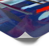 Schilderij van boten uit Dorsoduro, Venetië, IT Poster (Hoek)