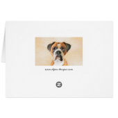 Schilderij van Boxer Hond Ongeknipt Origineel Dier (Achterkant Horizontaal)